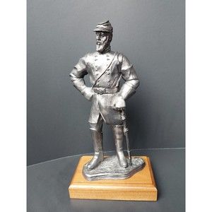 Michael Ricker Pewter Sculpture Civil War Series Stonewall Jackson SIGNED